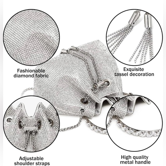 BRAND NEW Diamond Shoulder Bag - Picture 5 of 6